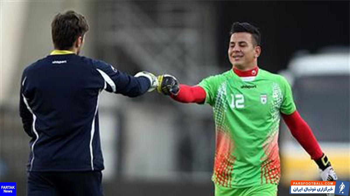 خوش و بش جالب مهدی رحمتی و حامد لک در جریان دیدار آلومینیوم و مس رفسنجان