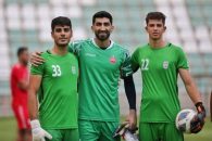 حضور علیرضا بیرانوند در کمپ تیم های ملی در کنار اعضای تیم ملی جوانان