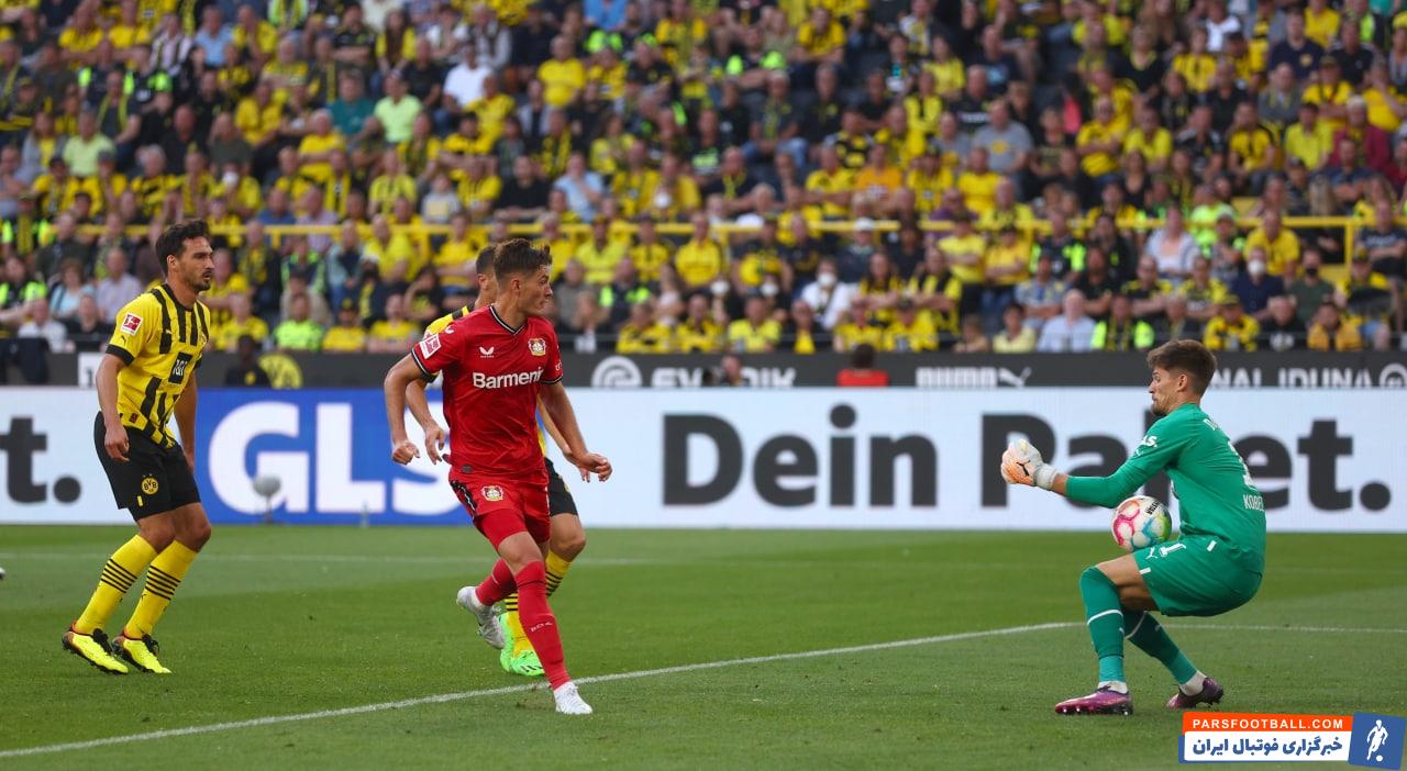 شکست 1 بر 0 بایرلورکوزن برابر دورتموند