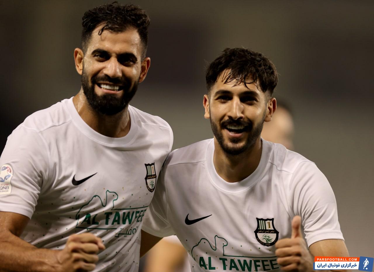 حضور 90 دقیقه ای کنعانی و خلیل زاده در شب پیروزی الاهلی قطر برابر ام صلال