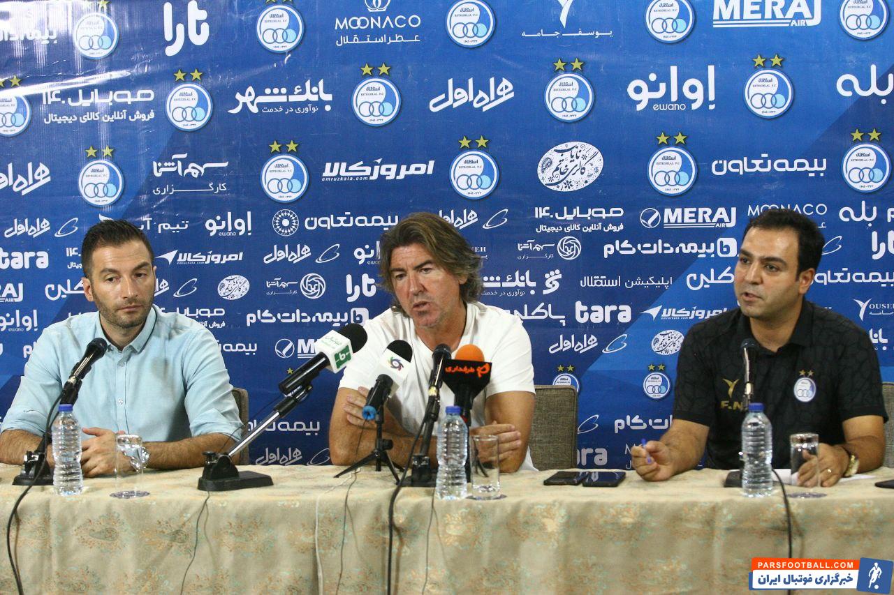 ریکاردو ساپینتو سرمربی استقلال : هواداران تا دقیقه 90 ما را تشویق کنند