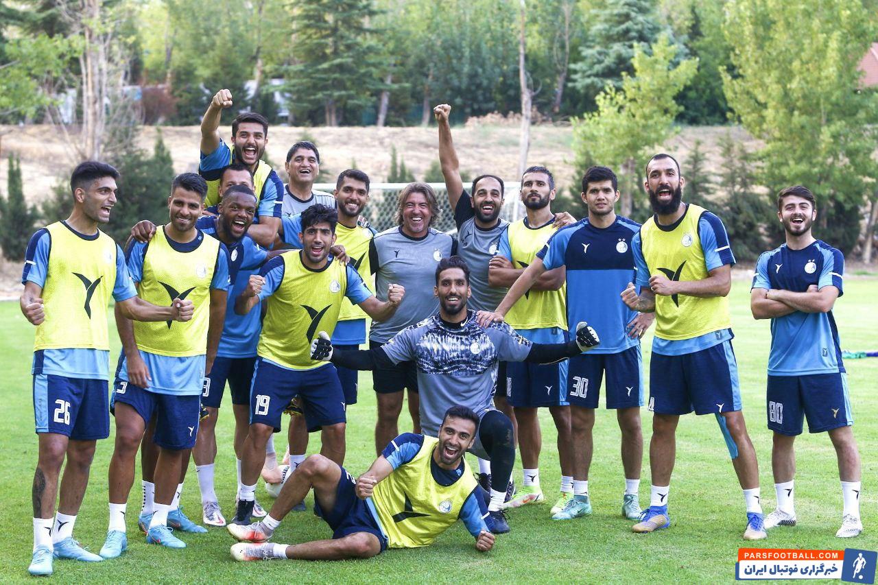 انگیزه بالای بازیکنان استقلال در تمرینات