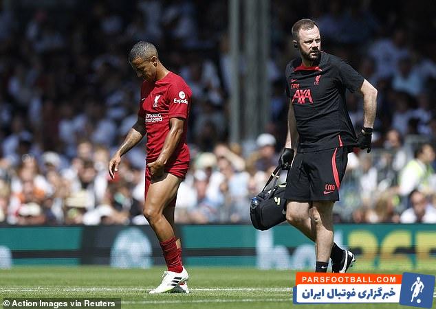 دوری طولانی مدت تیاگو آلکانتارا از ترکیب لیورپول به دلیل مصدومیت