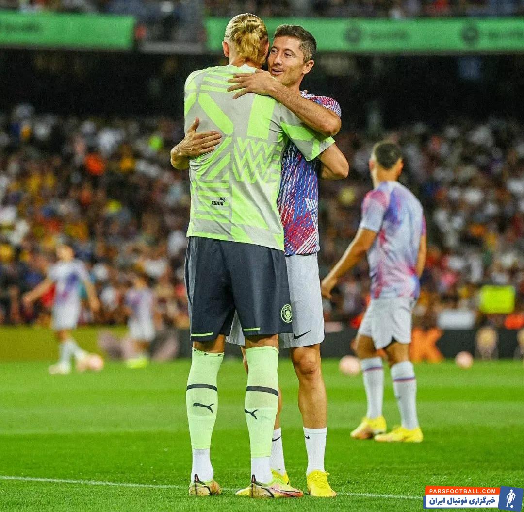 روبرت لواندوفسکی و ارلینگ هالند