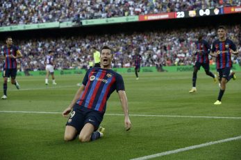 برد پرگل بارسلونا برابر وایادولید با دبل روبرت لواندوفسکی