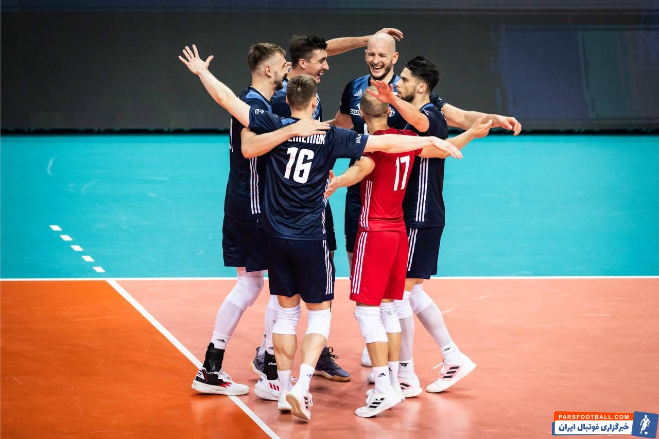 پیروزی 3 بر 1 لهستان برابر آمریکا در والیبال قهرمانی جهان