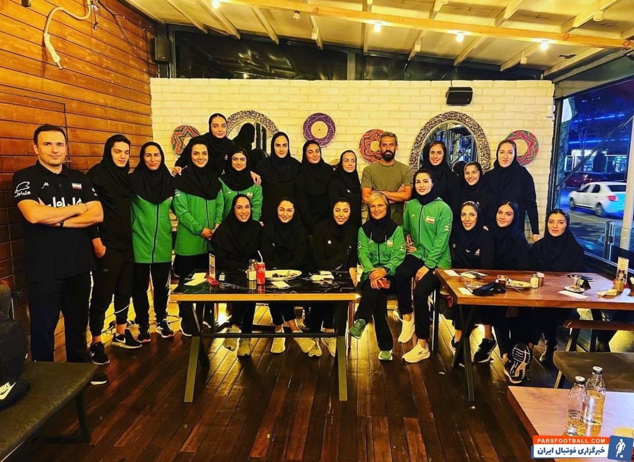 حضور سعید معروف در اردوی تیم ملی زنان والیبال ایران