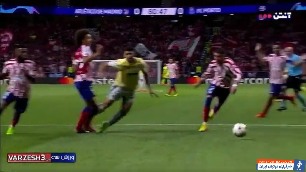 پنالتی بی اثر پورتو برابر اتلتیکو مادرید در وقت های اضافه