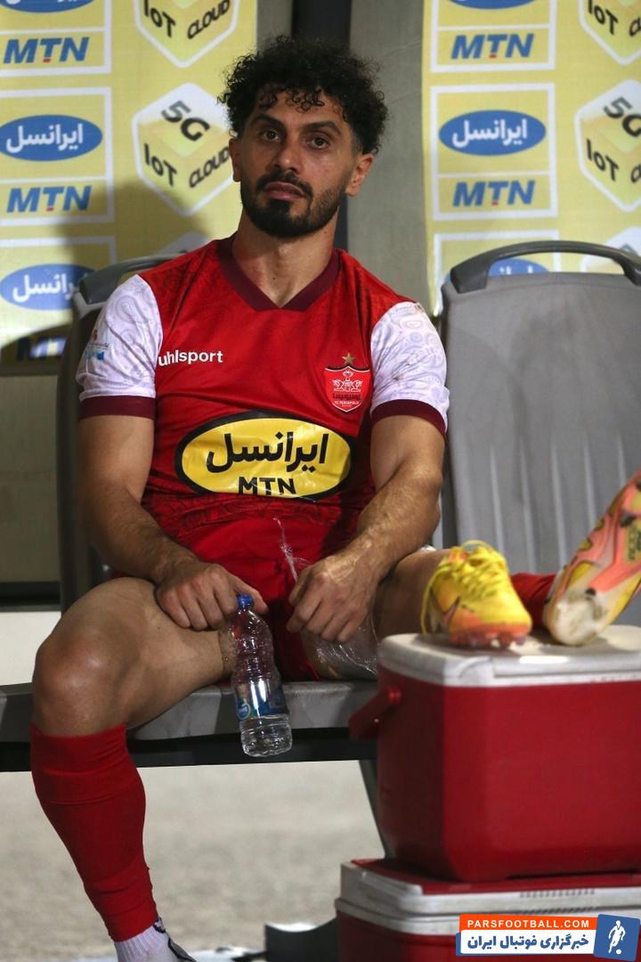 مصدومیت کاپیتان پرسپولیس در بازی با هوادار ؛ دوری امید عالیشاه از دو بازی بعدی به دلیل کشیدگی عضله ران