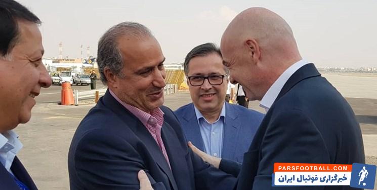 پیام تبریک اینفانتینو به مهدی تاج پس از پیروزی در انتخابات فدراسیون فوتبال ؛ صمیمانه ترین تبریکات مرا بپذیر