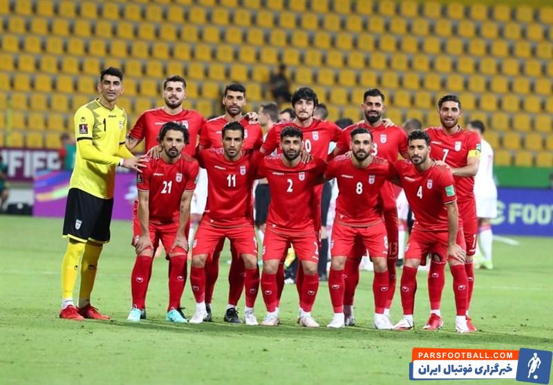 تیم ملی ایران با لباس قرمز مقابل ‌اروگوئه
