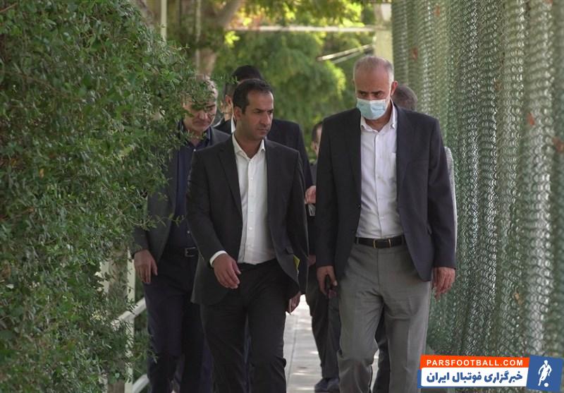 بازدید نایب رئیس و سرپرست دبیرکلی فدراسیون از مرکز ملی فوتبال ؛ گفت و گوی نبی با علیرضا بیرانوند