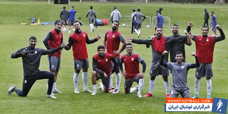 تمرین تیم ملی ایران زیر باران ؛ مهدی طارمی و صادق محرمی ۲ بازیکن اختصاصی کار کردند