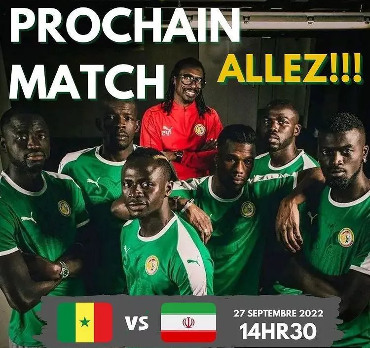 تیم ملی ؛ پوستر رسمی تیم ملی سنگال برای دیدار مقابل ایران‌ رونمایی شد