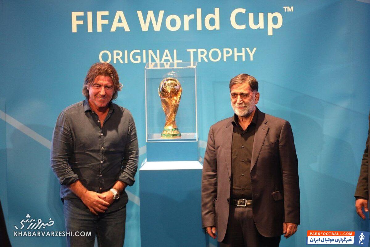 جلسه خصوصی ریکاردو ساپینتو و دراگان اسکوچیچ در حاشیه مراسم رونمایی از کاپ جام جهانی