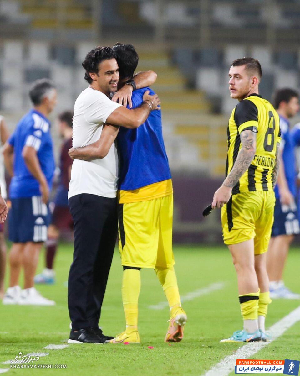 خوشحالی فرهاد مجیدی پس از اولین پیروزی فصل اتحاد کلباء