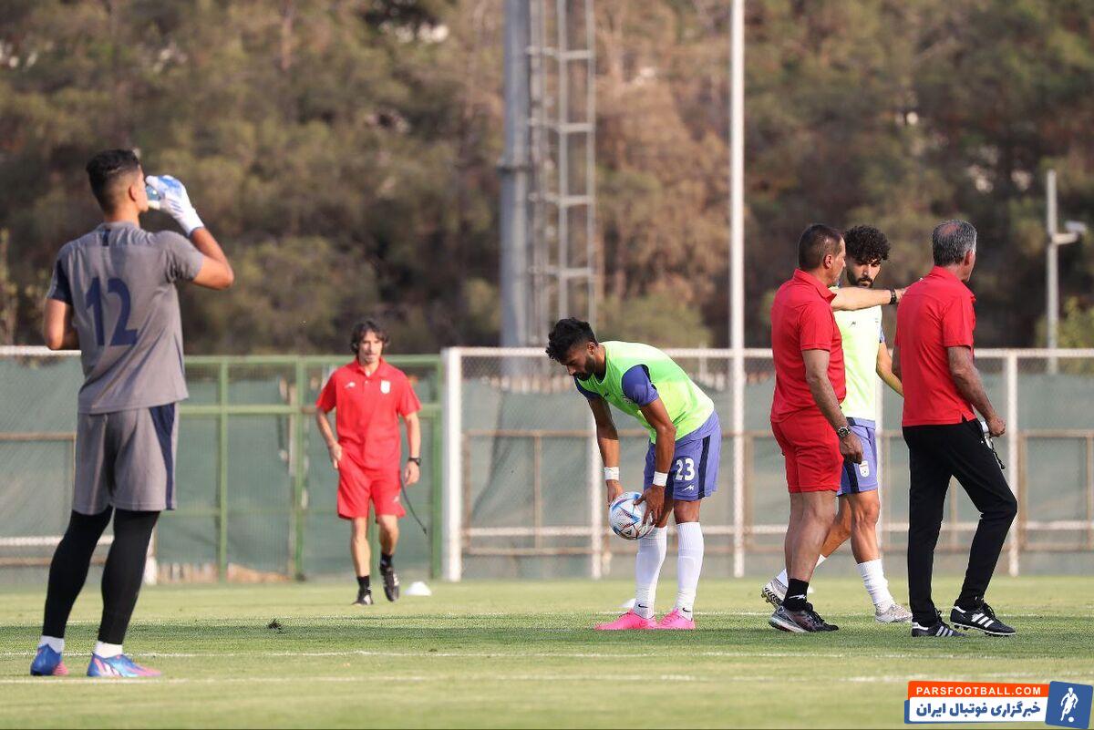 مخالفت کارلوس کی روش با پنالتی زدن رامین رضاییان وسط تمرین تیم ملی ایران