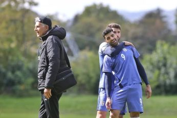 برخورد جالب کریم انصاری فرد با مهدی طارمی در تمرین پنالتی