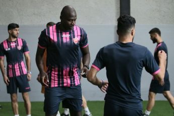 اولین تمرین شیخ دیاباته با پرسپولیس