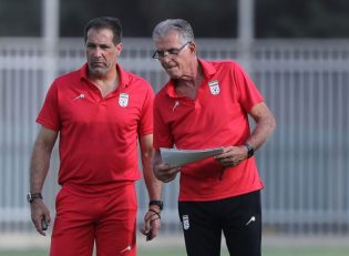 اولین تمرین تیم ملی ایران زیر نظر کارلوس کی روش