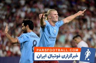 پیروزی درخشان منچسترسیتی در خانه سویا با دبل ارلینگ هالند