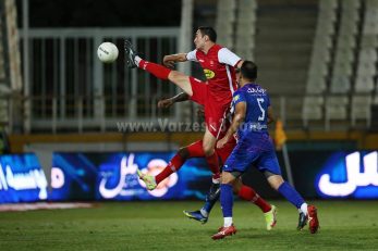 تقابل جذاب گئورگی گولسیانی و عزت پور قاز در دیدار پرسپولیس و هوادار