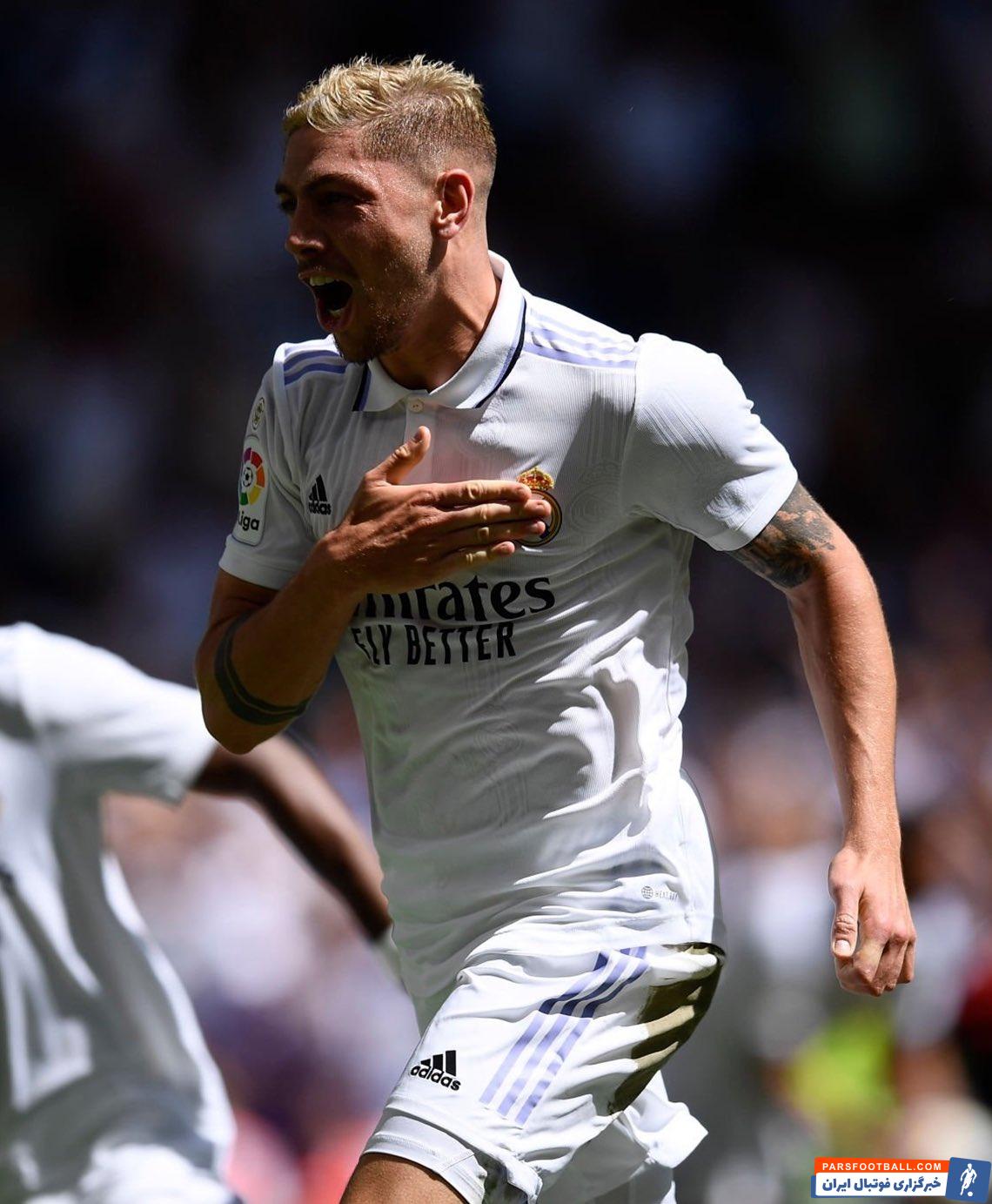 گل زیبای فدریکو والورده در دیدار رئال مادرید و مایورکا