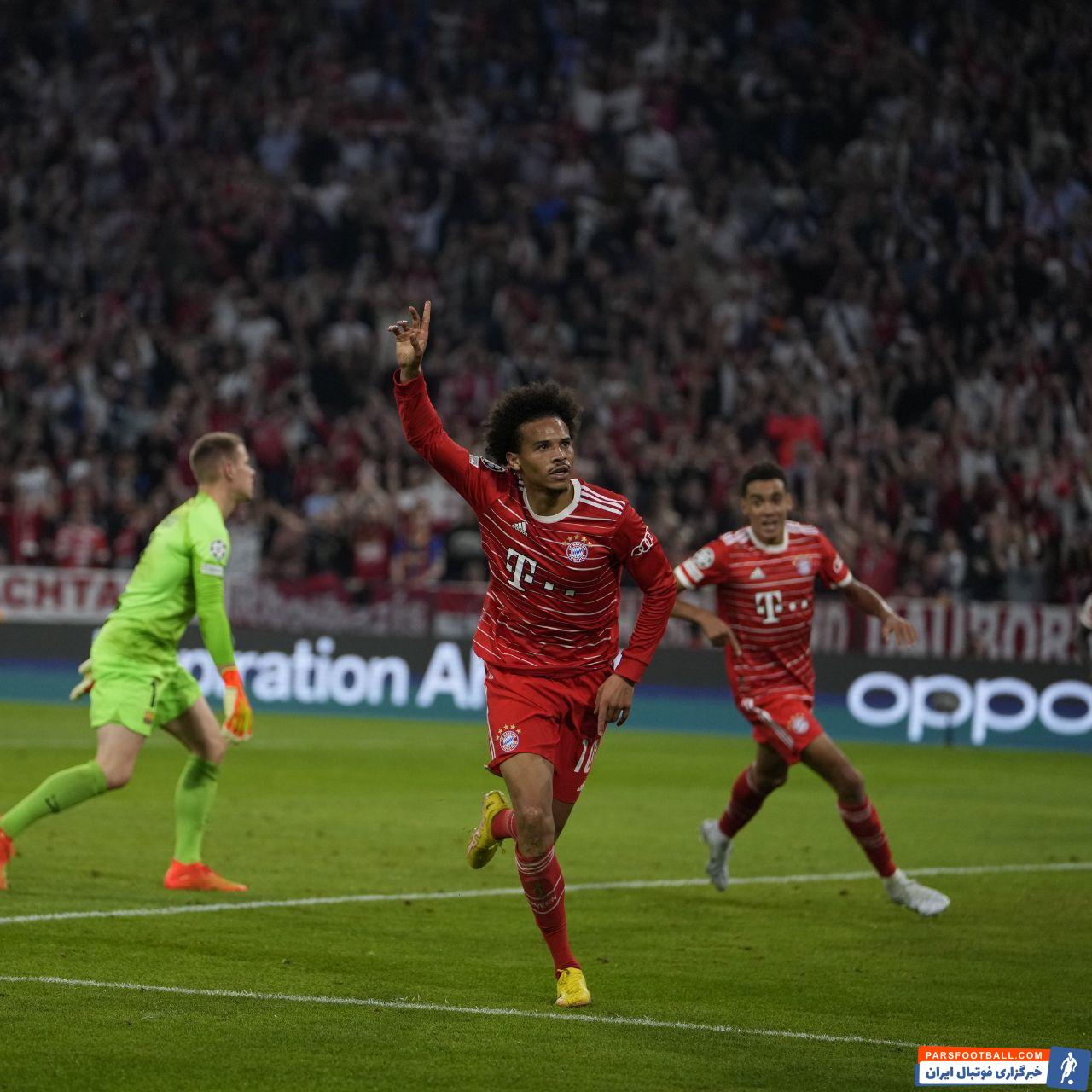 پیروزی 2 گله بایرن مونیخ برابر بارسلونا در ورزشگاه آلیانز آرنا