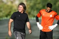 شادمانی ریکاردو ساپینتو در تمرینات استقلال