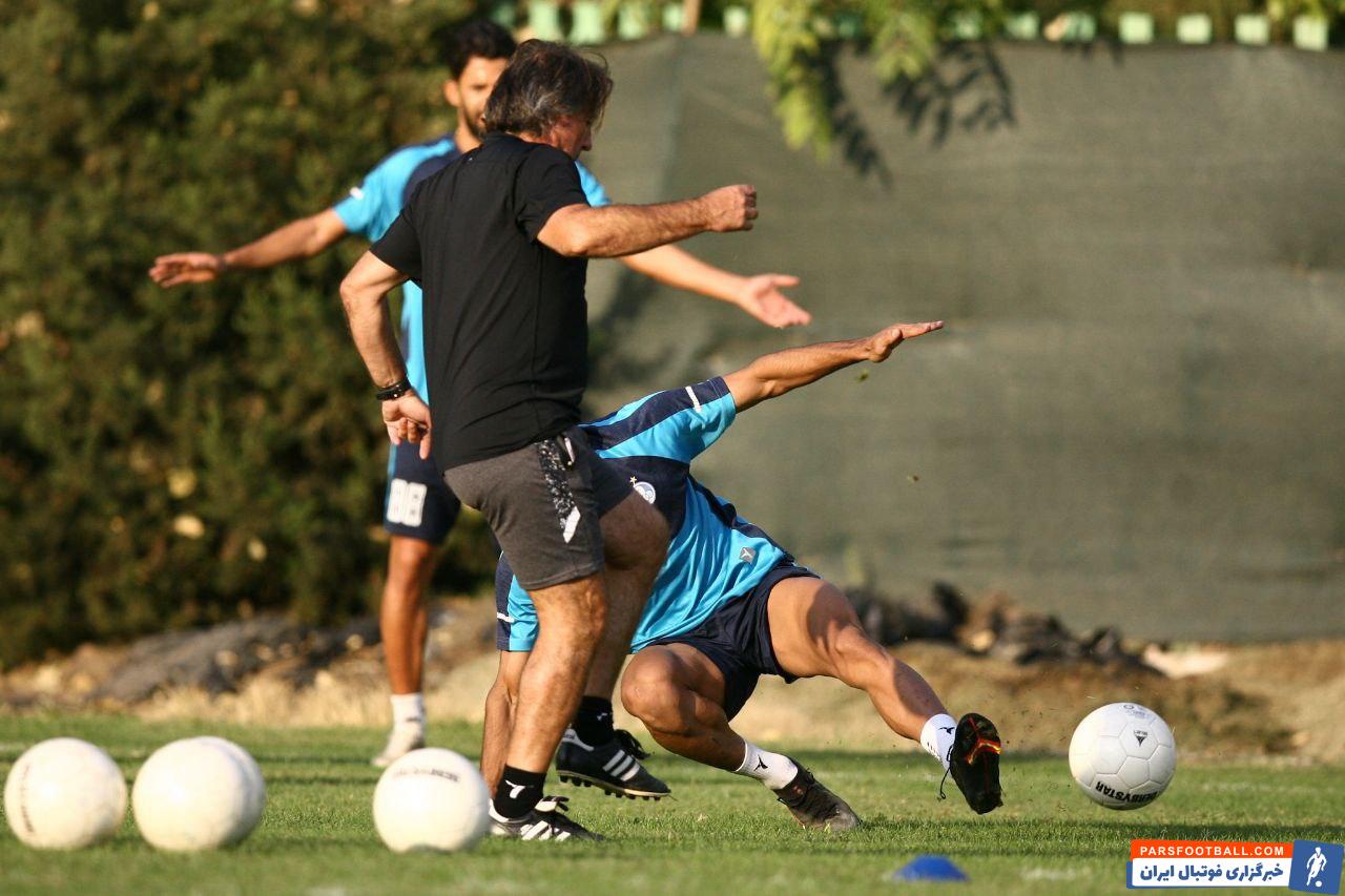 تمرین سبک ریکاردو ساپینتو برای بازیکنان استقلال