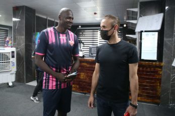 اولین تمرین شیخ دیاباته با پرسپولیس