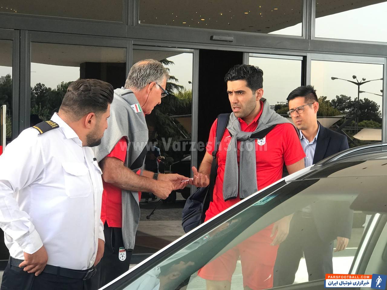 عزیمت کارلوس کی روش به سمت مرکز ملی فوتبال برای آغاز تمرینات تیم ملی