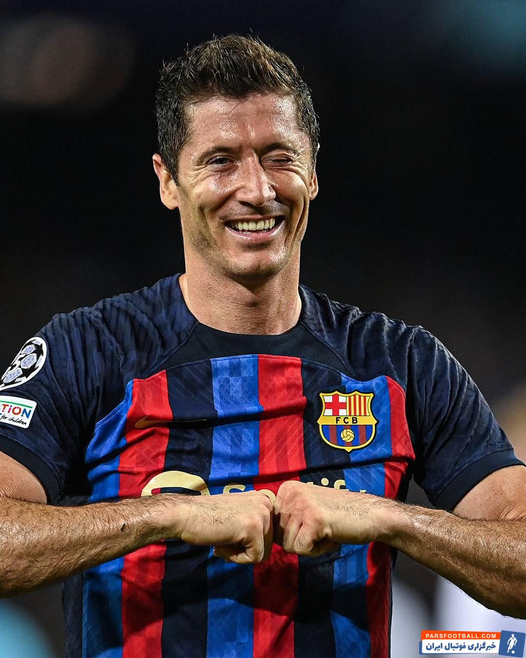 اولین هت تریک روبرت لواندوفسکی برای بارسلونا در لیگ قهرمانان اروپا