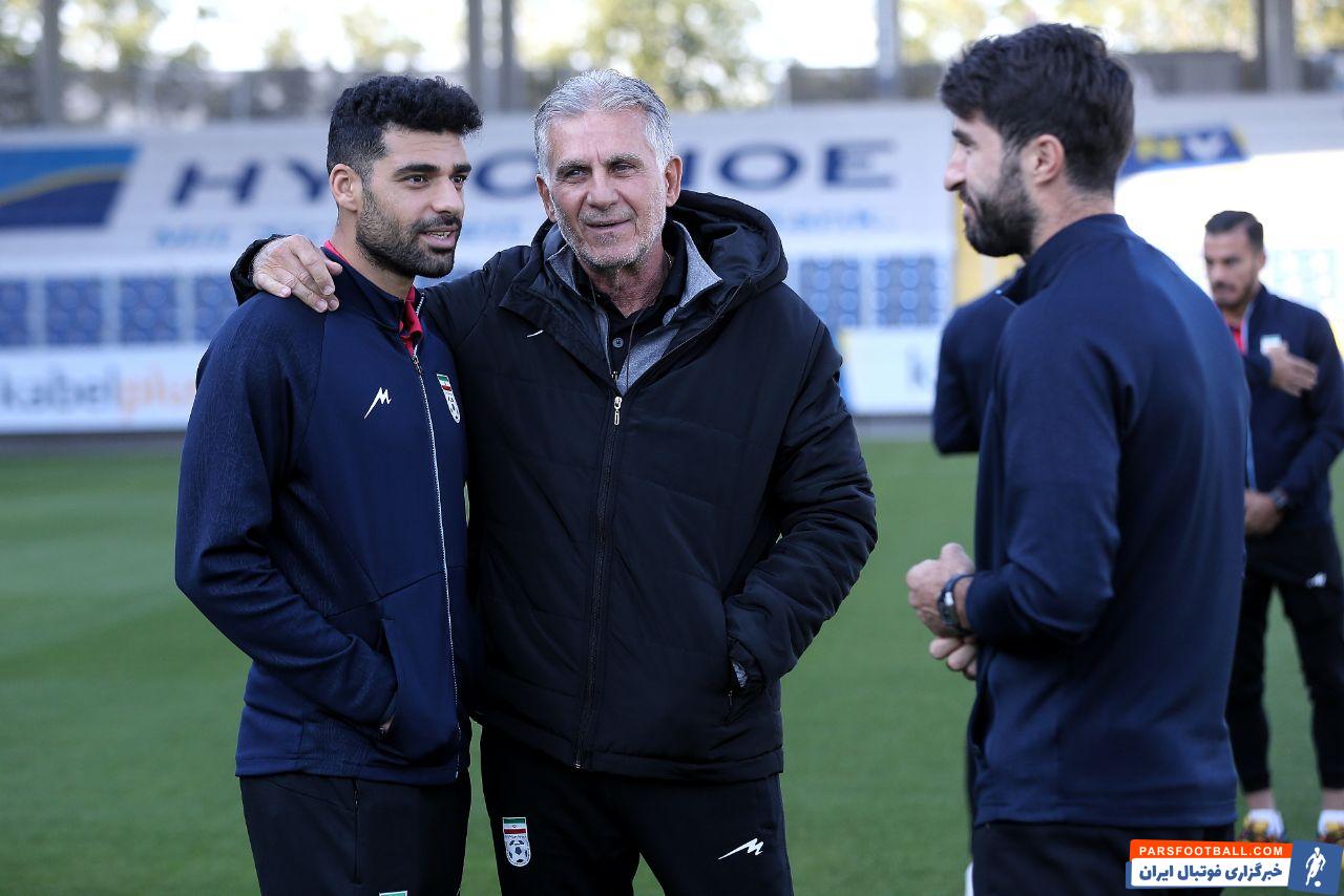 مهدی طارمی در آغوش کارلوس کی روش