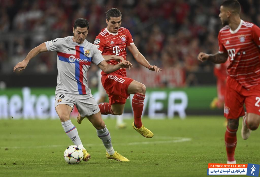 شکست تلخ روبرت لواندوفسکی با بارسلونا برابر بایرن مونیخ در آلیانز آرنا