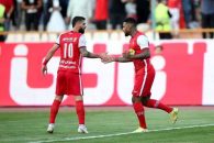 محمد عمری زوج لوکادیا در خط حمله پرسپولیس مقابل تراکتور