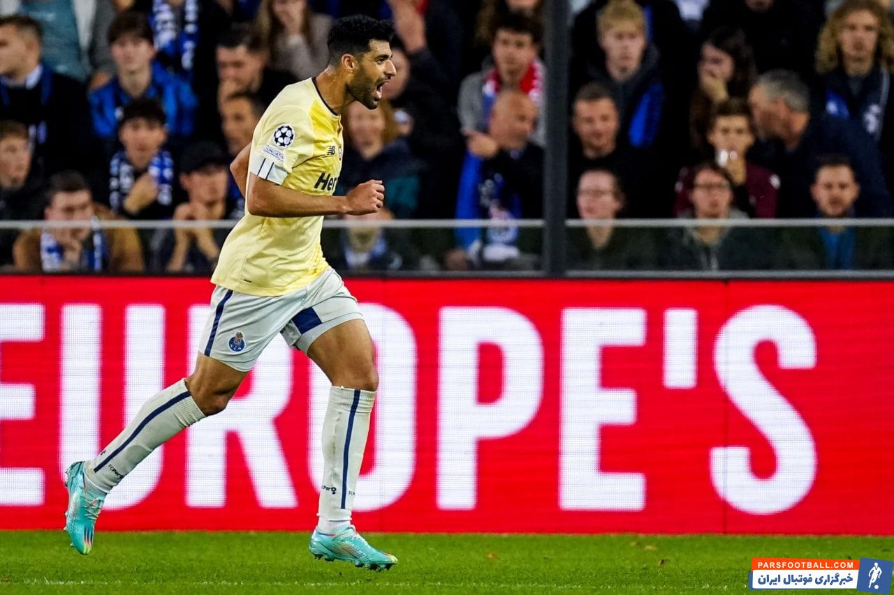 مهدی طارمی پس از کسب عنوان بهترین بازیکن بازی با بروژ : این برد برای من و پورتو خوب بود