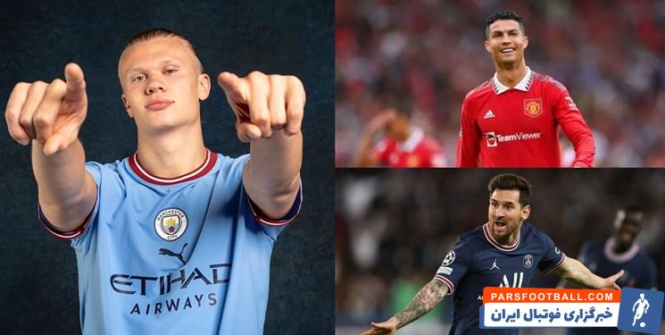 هالند ؛ آمار 170 گل زده هالند بیشتر از مسی و رونالدو در زیر 22 سالگی