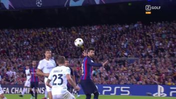 اشتباه مسلم جرارد پیکه روی گل اول اینتر به بارسلونا