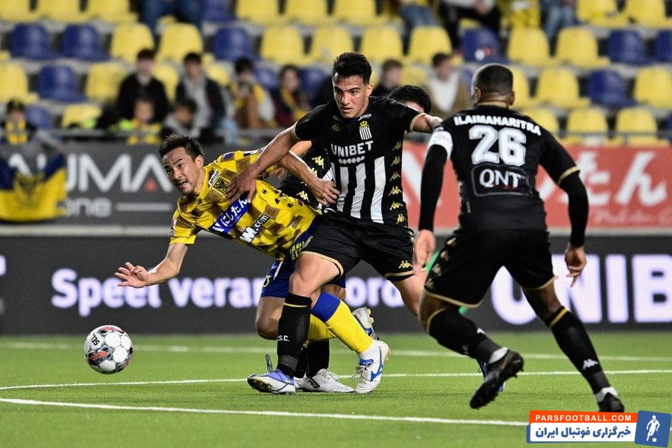 اولین گل امیرحسین حسین زاده برای شارلروا در لیگ بلژیک