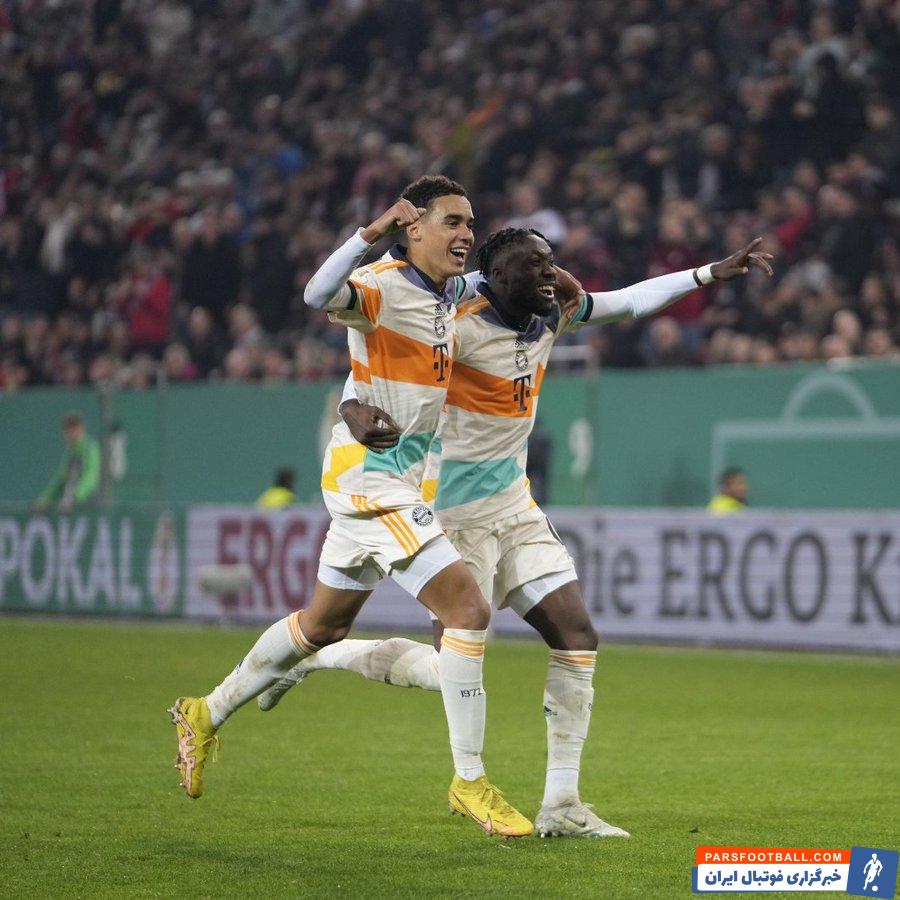 جشنواره گل بایرن مونیخ در جام حذفی آلمان برابر آگزبورگ با 5 گل