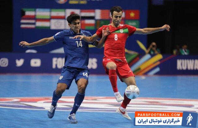 پیروزی 5 بر 0 تیم ملی فوتسال مقابل تایلند ؛ مسلم اولادقباد باز هم بهترین بازیکن زمین شد