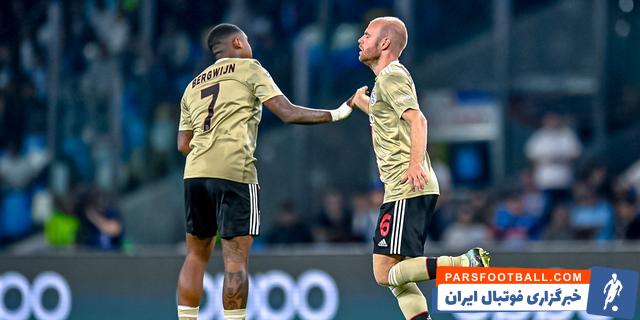 صعود مقتدرانه ناپولی با گلباران آژاکس در خانه