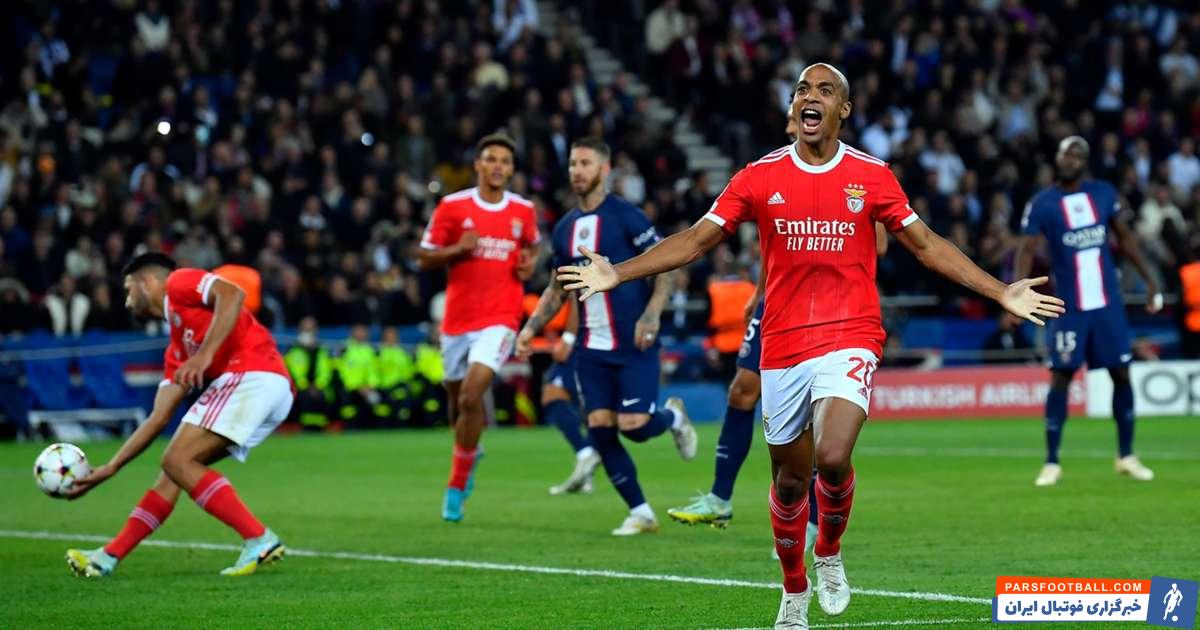 تساوی پاری سن ژرمن و بنفیکا با گل های امباپه و ماریو