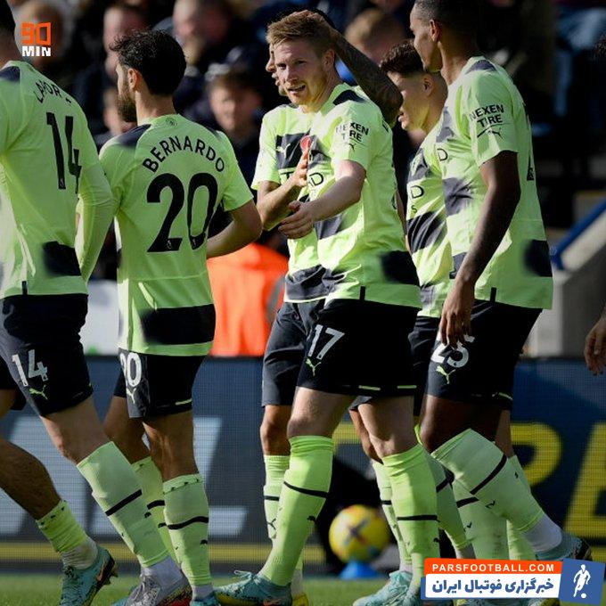 برتری دشوار منچسترسیتی برابر لسترسیتی با تک گل دی بروینه