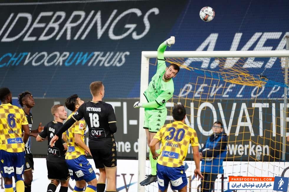 اولین گل امیرحسین حسین زاده برای شارلروا در لیگ بلژیک