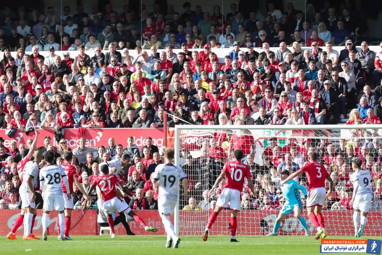 شکست غیرمنتظره لیورپول در خانه ناتینگهام فارست با یک گل