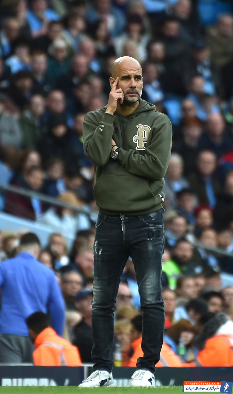 چهره جالب پپ گواردیولا در دیدار منچسترسیتی و برایتون