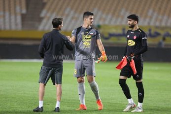 تقابل جذاب علیرضا بیرانوند و پیام نیازمند در دیدار پرسپولیس و سپاهان
