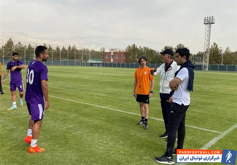 تمرینات اختصاصی ابراهیمی، کنعانی زادگان و خلیل زاده زیر نظر کارلوس کی روش